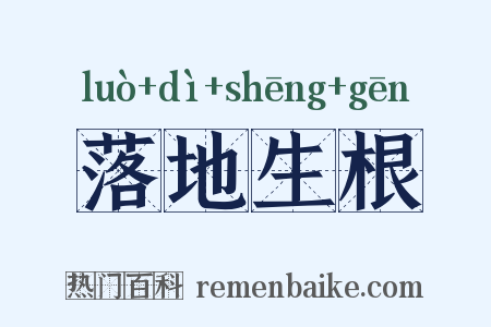 落地生根是什么意思的图片